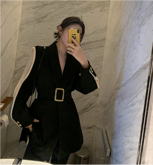 Waist-Belted Suit Mimarta