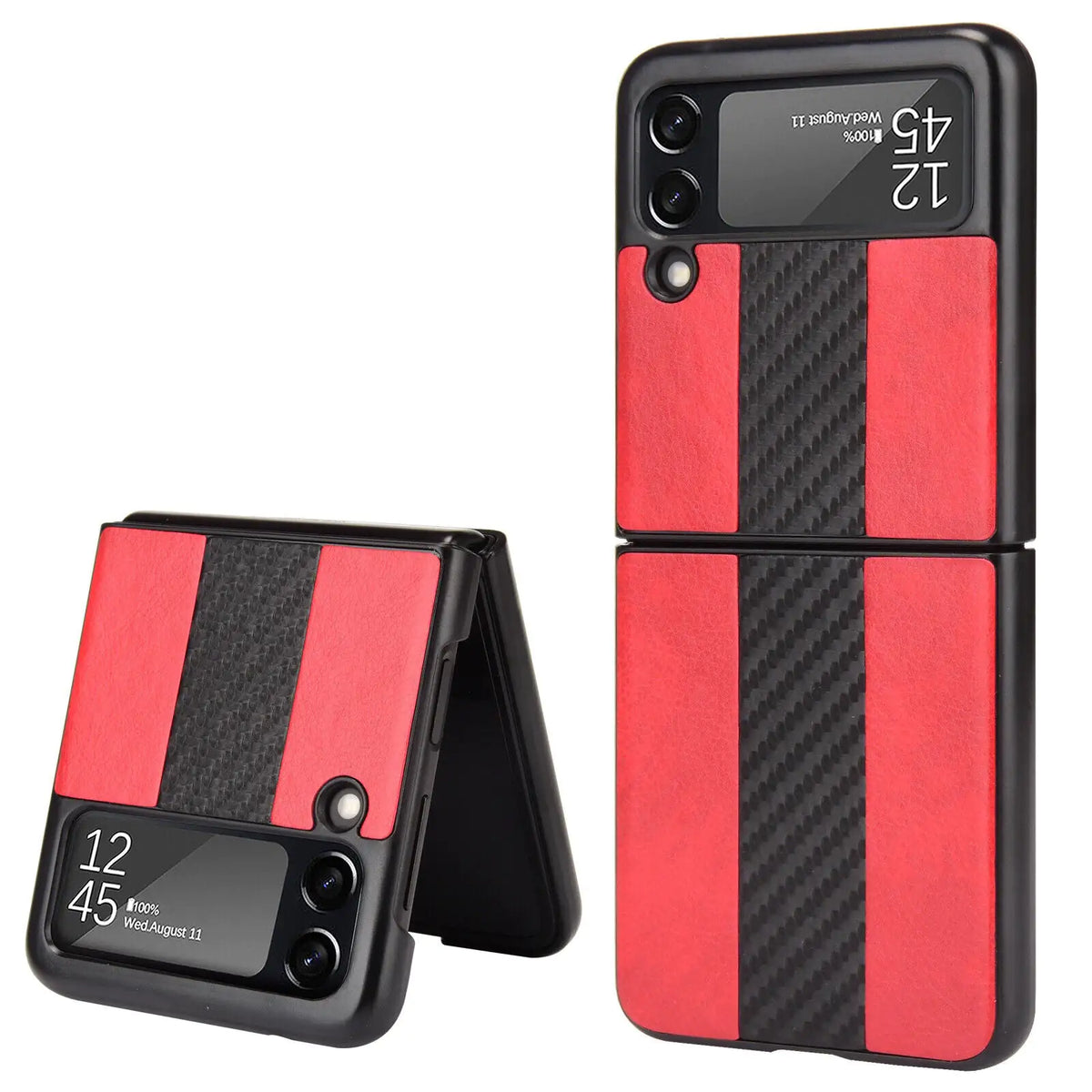 For Samsung Galaxy Z Flip 3 5G Slim Folding Leather Shockproof Phone Case Cover Rieworkes