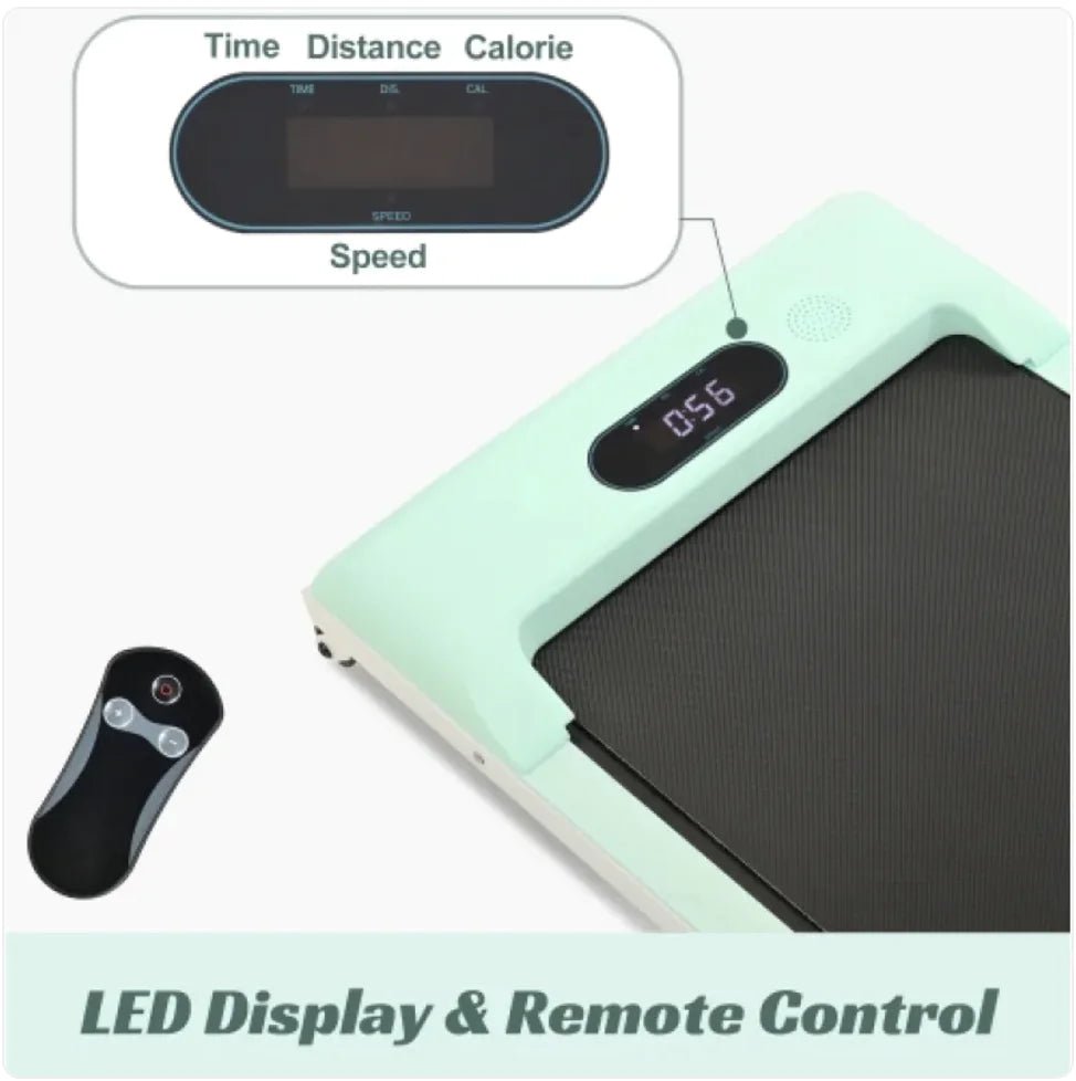 2 - in - 1 Under Desk Electric Treadmill 2.5HP with Remote Control & Display for Home, Office, and Gym - Rieworkes