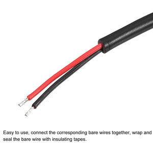 2 - Pack 10 FT RCA Male Plug to Bare Wire Audio Speaker Subwoofer HDTV Cable Cord - Rieworkes