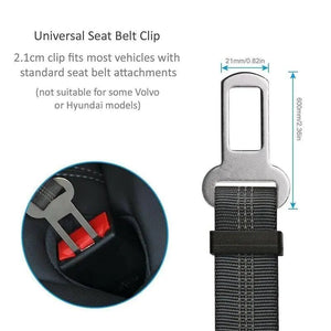 2 Pack Cat DOG PET Safety Seatbelt Car Vehicle Seat Belt Adjustable Harness Lead - Rieworkes