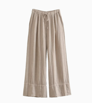 Linen Jacket with Wide-Leg Pants (One Piece) Mimarta