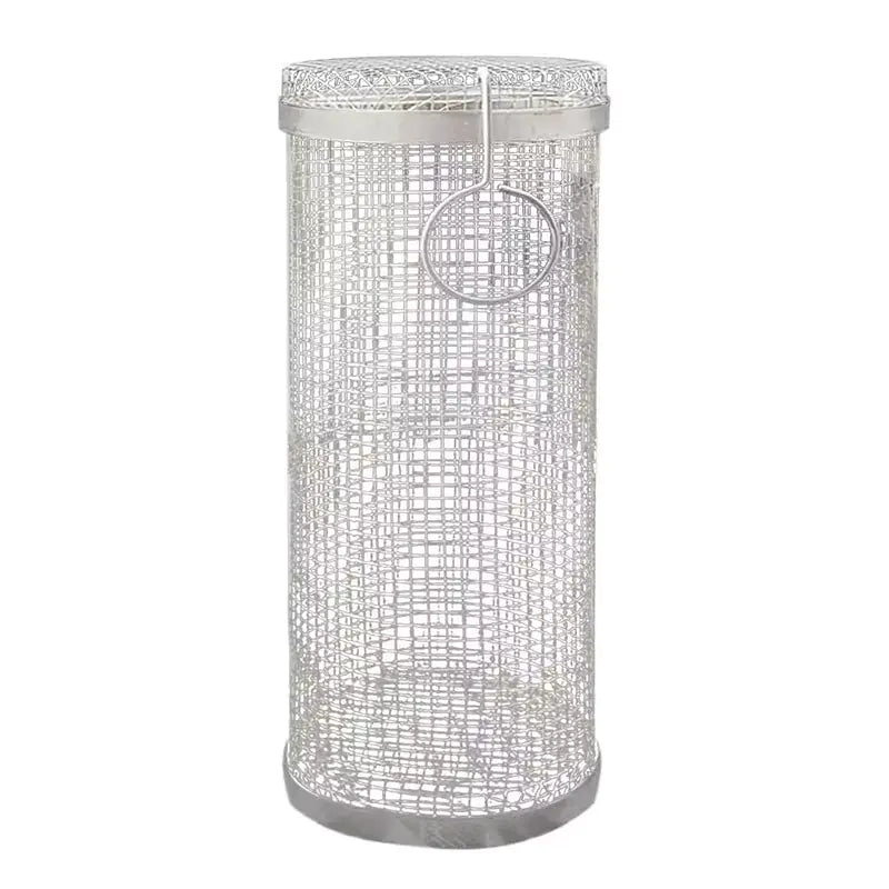 20cm/30cm New BBQ Basket Stainless Steel Grill Outdoor Round BBQ Campfire Grid Outdoor Picnic Camping Barbecue Cooking Supplies - Rieworkes