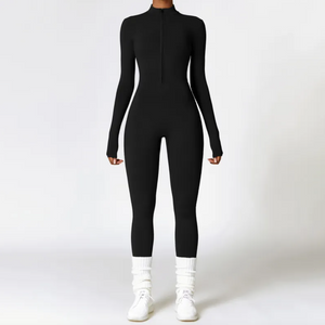 Women's Warm Zipper Yoga Jumpsuit Mimarta