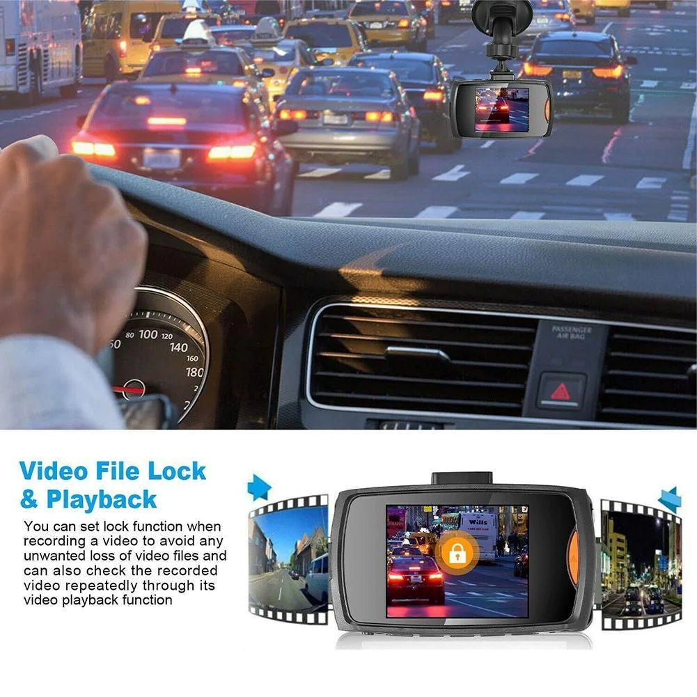 2.7'' Full HD 1080P Dash Cam Car DVR Front &amp; Rear Camera Night Vision G - Sensor - Rieworkes
