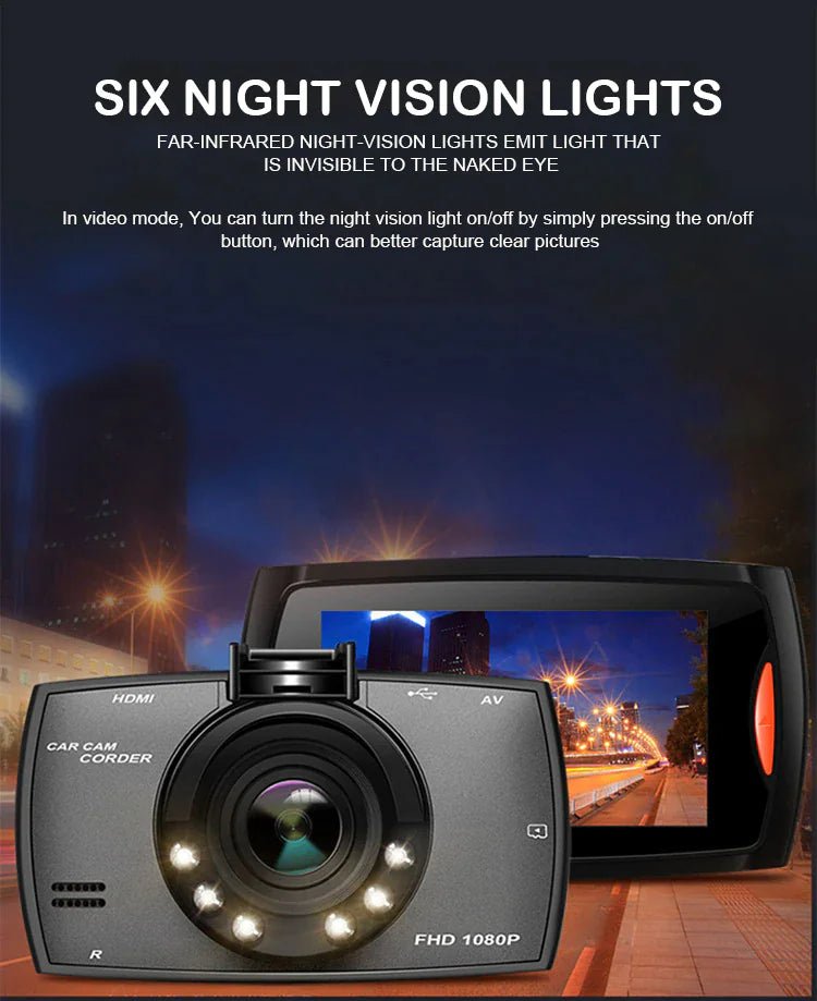 2.7'' Full HD 1080P Dash Cam Car DVR Front &amp; Rear Camera Night Vision G - Sensor - Rieworkes