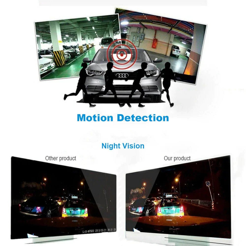 2.7'' Full HD 1080P Dash Cam Car DVR Front &amp; Rear Camera Night Vision G - Sensor - Rieworkes