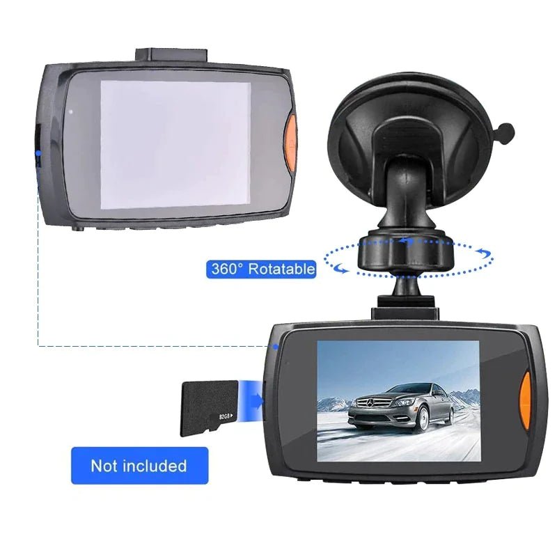 2.7'' Full HD 1080P Dash Cam Car DVR Front &amp; Rear Camera Night Vision G - Sensor - Rieworkes