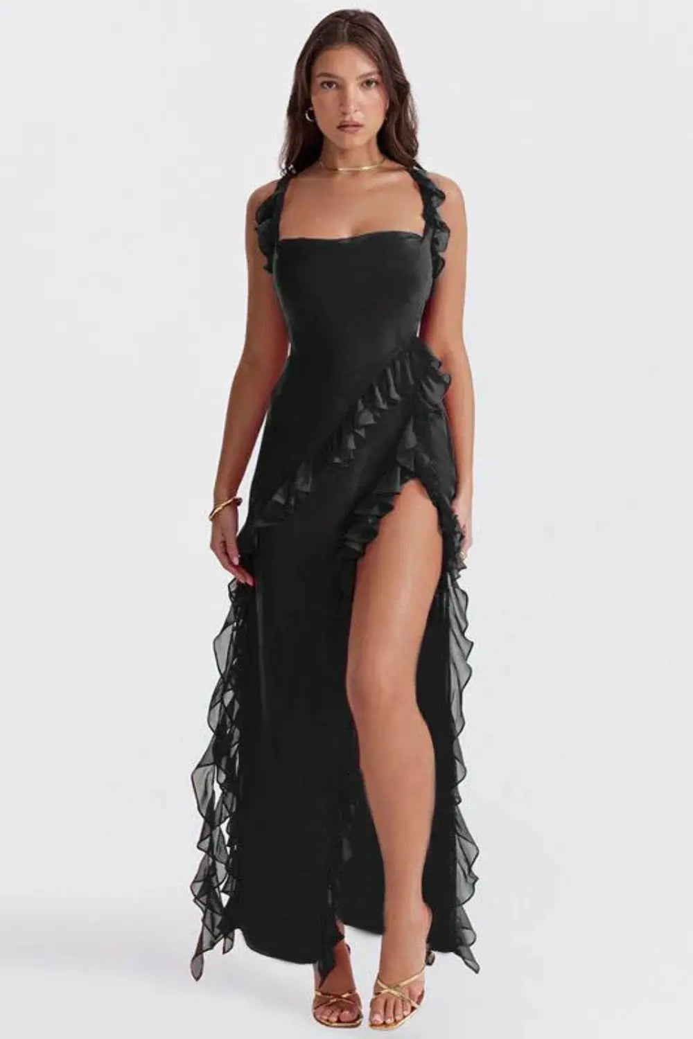 Elegant Maxi Evening Dress Rieworkes