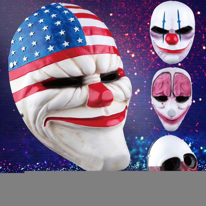 New Halloween Masks - Payday 2 Theme Clown Masks Mimarta