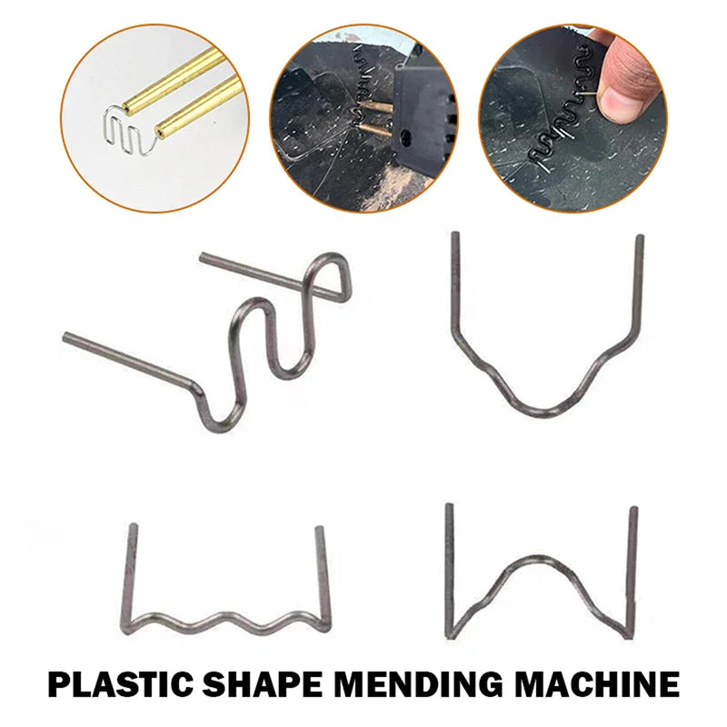 Hot Stapler Car Bumper Fender Fairing Welder Gun Plastic Repair Kit +600 Staples Rieworkes