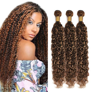 Habiliana Bundles Human Hair Water Wave P4/30 Human Hair Bundles Unprocessed Brazilian Virgin Hair Bundles P4/30 Human Hair Quick Weave Hair Extension Mimarta