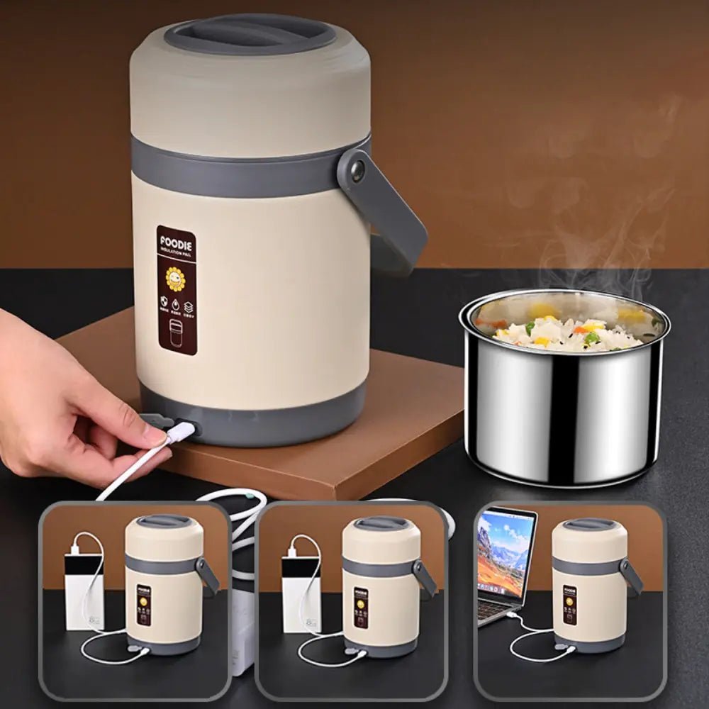2L USB Electric Heated Lunch Box - Rieworkes