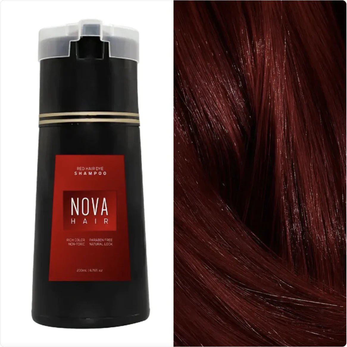 3 - in - 1 Natural Hair Dye &amp; Care Shampoo – Fast - Acting, Long - Lasting Color for Men &amp; Women - Rieworkes