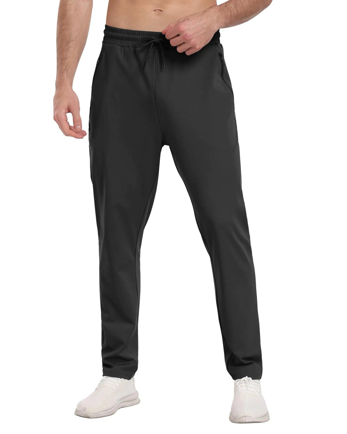 3 Pack Mens Athletic Sweatpants with Zipper Pockets,Workout Gym Joggers Pants for Men Running Jogging Pants 3 Packs - black/Dark Gray/Light Gray XX - Large - Rieworkes