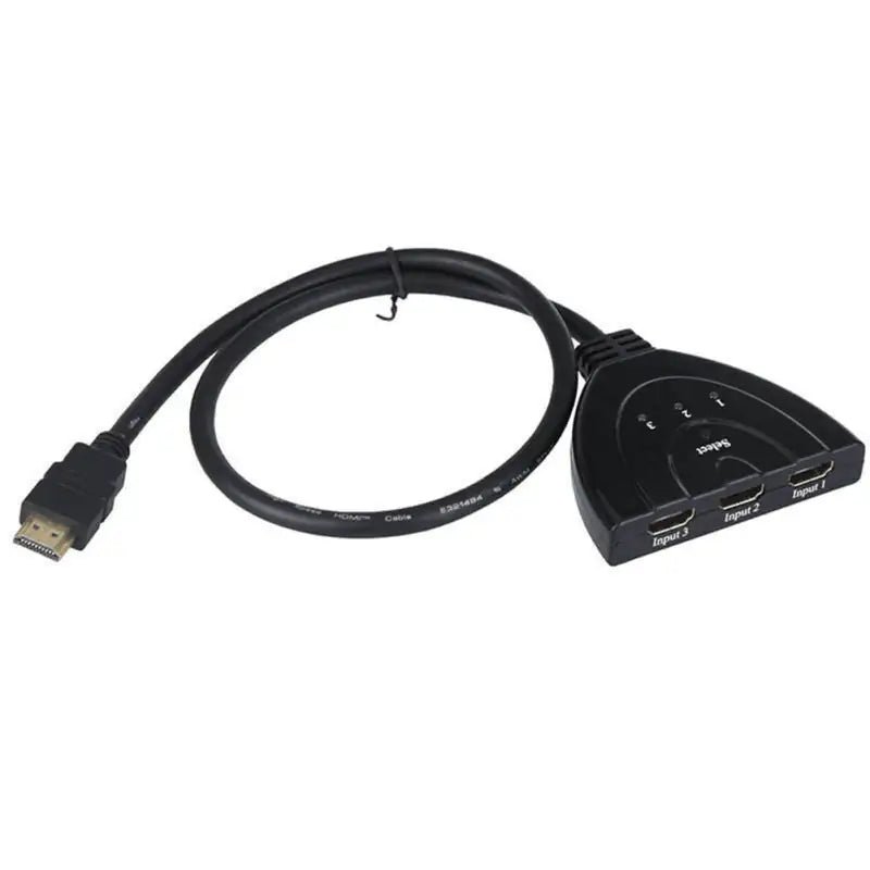 3 Port HDMI Splitter Cable 1080/4K Switch Switcher HUB Adapter for HDTV PS4 Xbox - Rieworkes