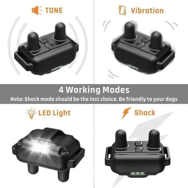3000 FT Dog Training US Collar Rechargeable Remote Shock PET Waterproof Trainer - Rieworkes