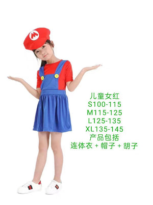 Mario Costume Dress for Kids - Cosplay and Halloween Mimarta