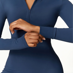 Women's Warm Zipper Yoga Jumpsuit Mimarta