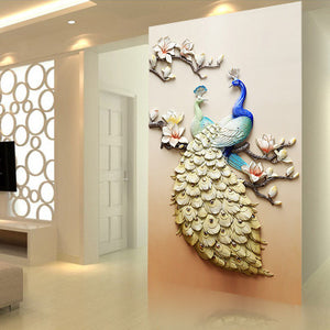 5D Diamond Painting of Peacock for Living Room Decor Mimarta