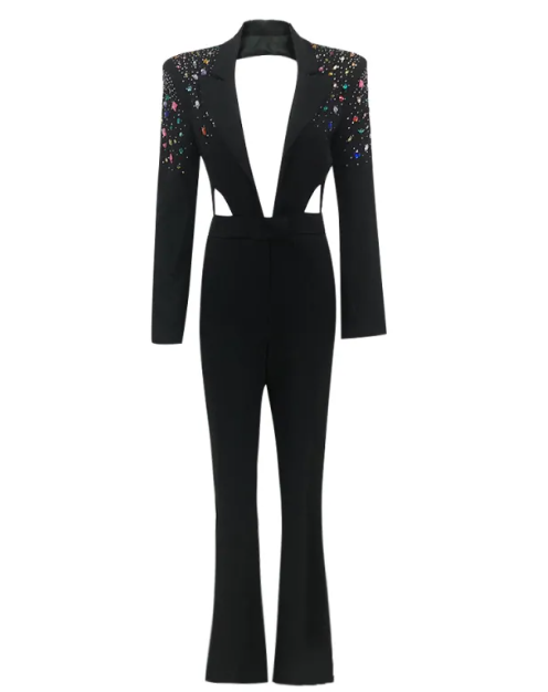 Elegant Long-Sleeve Jumpsuit Mimarta