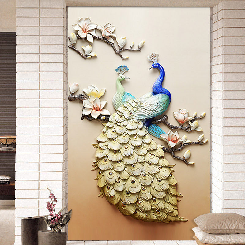 5D Diamond Painting of Peacock for Living Room Decor Mimarta