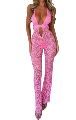 Halter One-Piece Jumpsuit for Women Mimarta