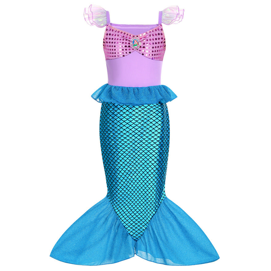 Halloween Mermaid Dress for Girls - Ariel Style Mimarta