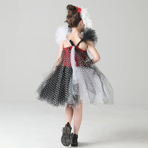 Cruella De Vil Cosplay Dress for Halloween Performance Mimarta