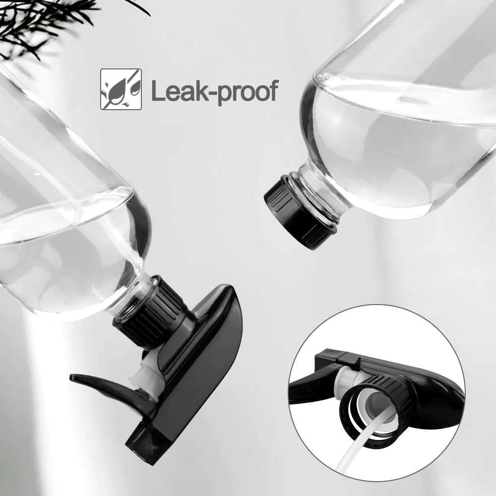 Glass Spray Bottles, 16oz Clear Glass Spray Bottles with Labels &amp; Adjustable Nozzle, Reusable Containers for Cleaning, BBQ, Food, Plants, Alcohol, Essential Oils(3 Pack) 3 Pack Rieworkes