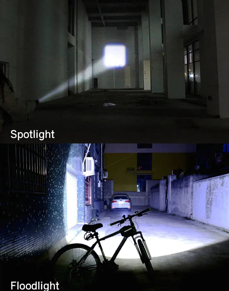 Super-Bright 90000LM LED Tactical Flashlight 5 Modes Zoomable Torch Searchlight Rieworkes