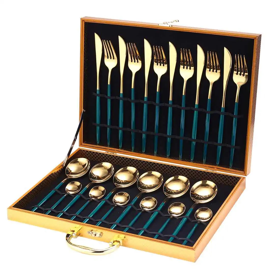 24 Pieces Luxury Cutlery Set Rieworkes