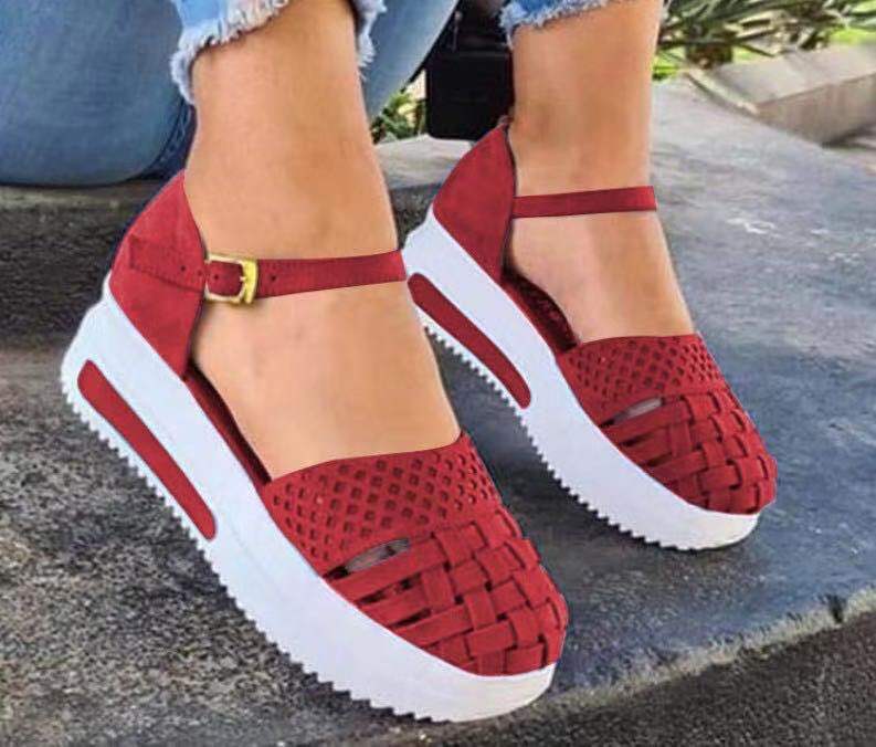 Women's Summer Fashion Thick Bottom Toe Cap Sandals Mimarta