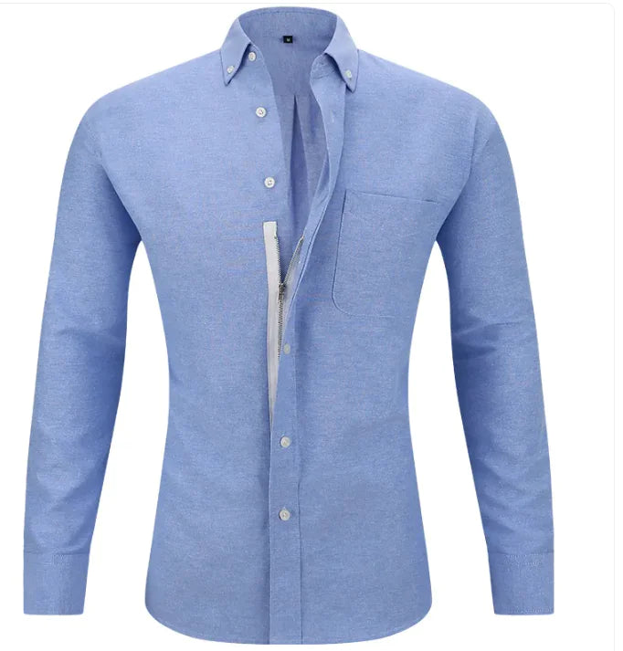 Men's Business Shirt Solid Color Rieworkes