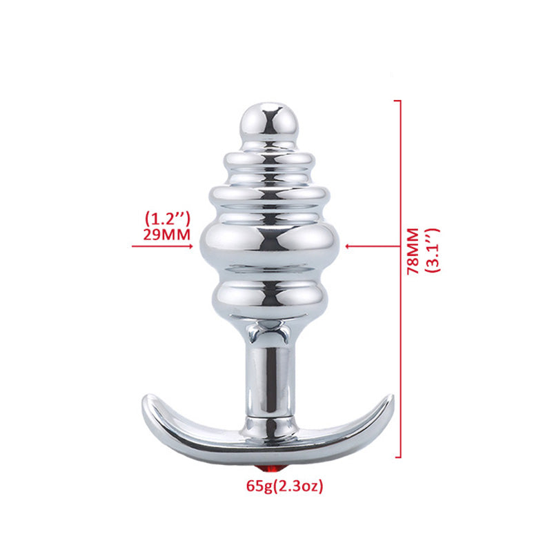 Metal Threaded Anal Plug for Adult Pleasure Mimarta