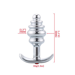 Metal Threaded Anal Plug for Adult Pleasure Mimarta