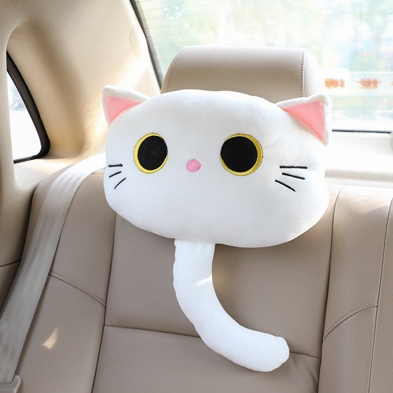 Cute Cartoon Cat Car Headrest and Neck Support Pillow Mimarta