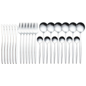 24 Pieces Luxury Cutlery Set Rieworkes