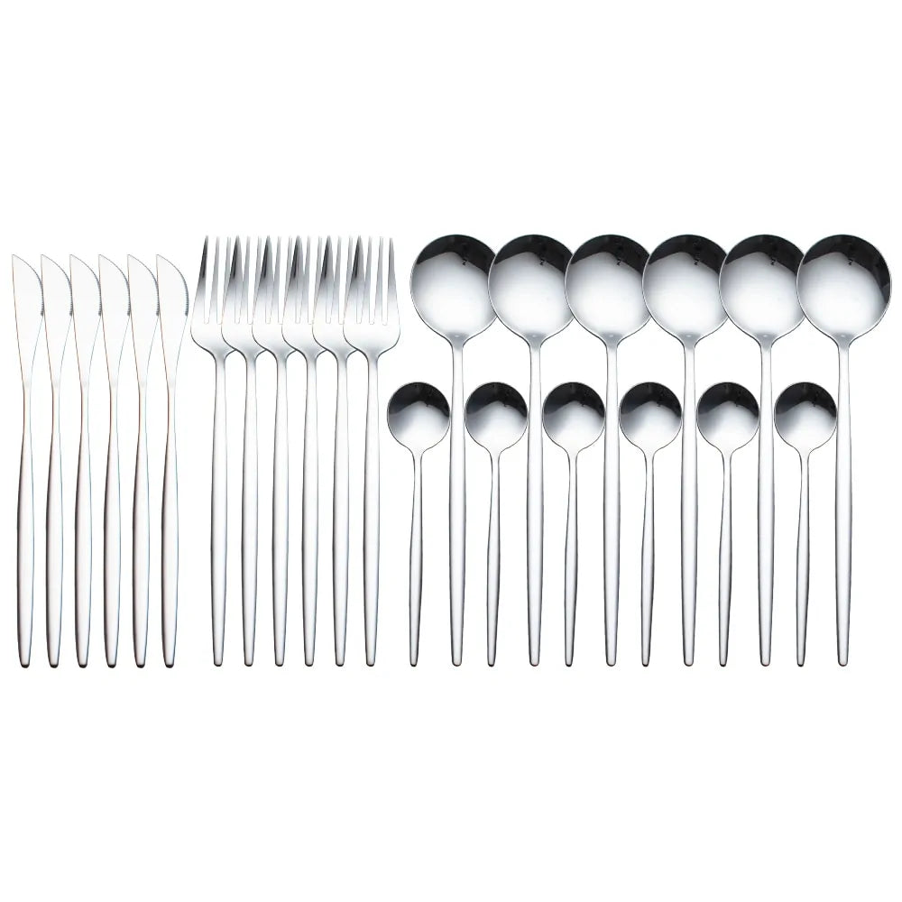 24 Pieces Luxury Cutlery Set Rieworkes