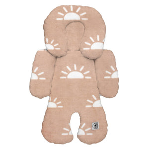 NAP Baby Infant Car Seat Insert with Head and Body Support - Soft ad Stylish Carseat Head Support for Newborn and Baby - Plush Car Seat Headrest for Stroller Swing Bouncer - Sunshine Mimarta