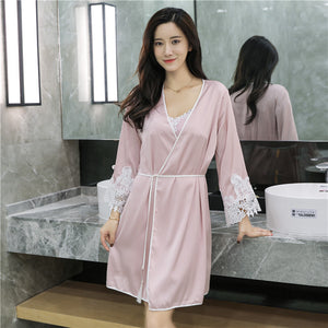 2-Piece Sleep Dress and Robe Set Mimarta