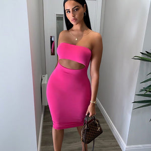 Women's Strapless Bodycon Dress - Spring/Summer 2020 Mimarta