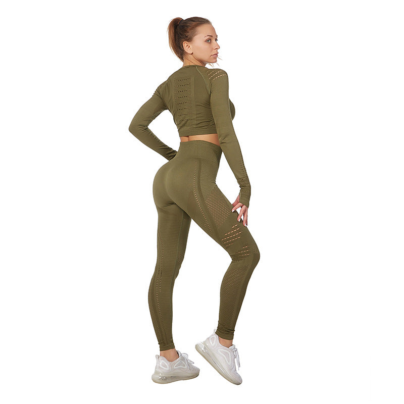 Women's Long Sleeve Yoga Set - Plus Size Activewear Mimarta