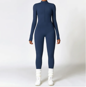 Women's Warm Zipper Yoga Jumpsuit Mimarta