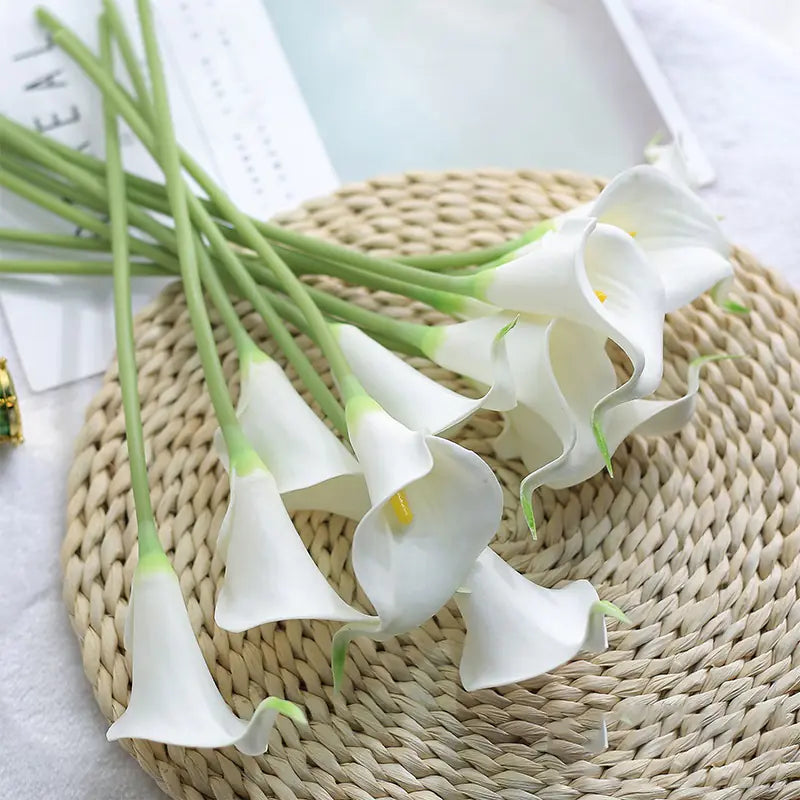 Artificial Calla Lily Decor for Living Room & Dining Table Rieworkes