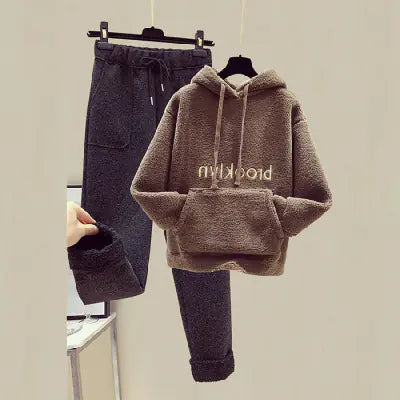 Autumn Winter Fashion Set for Women - Hoodie & Pants Mimarta