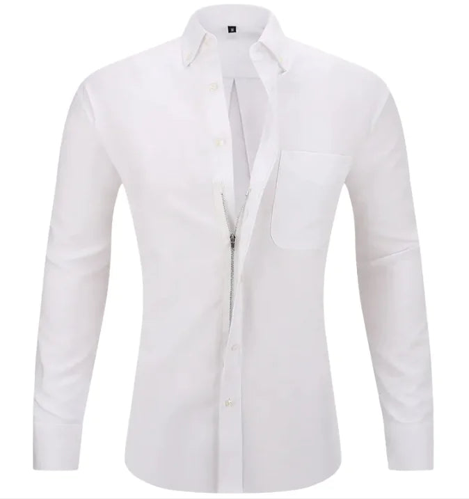 Men's Business Shirt Solid Color Rieworkes