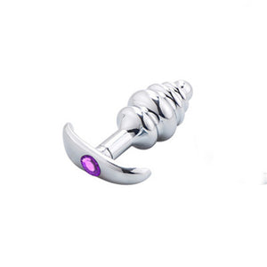 Metal Threaded Anal Plug for Adult Pleasure Mimarta