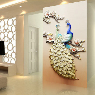 5D Diamond Painting of Peacock for Living Room Decor Mimarta