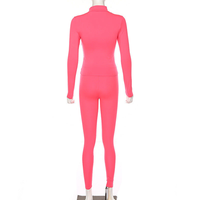 2019 Women's Fluorescent Long Sleeve Yoga Set Mimarta